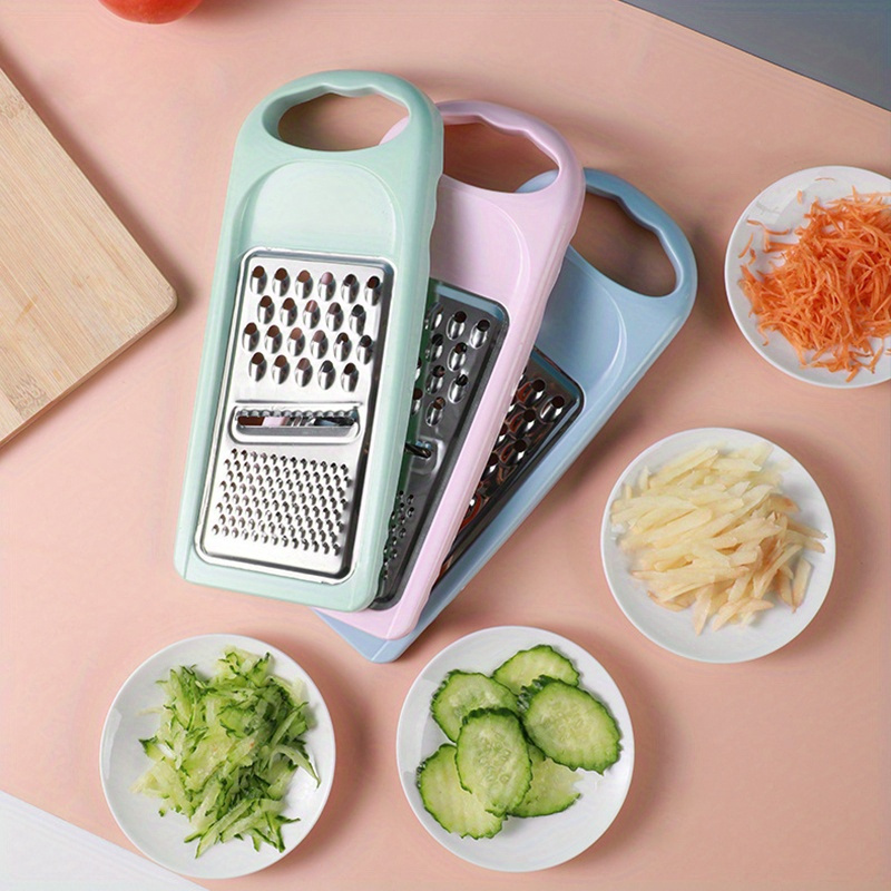 Vegetable Chopper, Multi-Function Shredder Hand Roll Rotary Cutter Gra