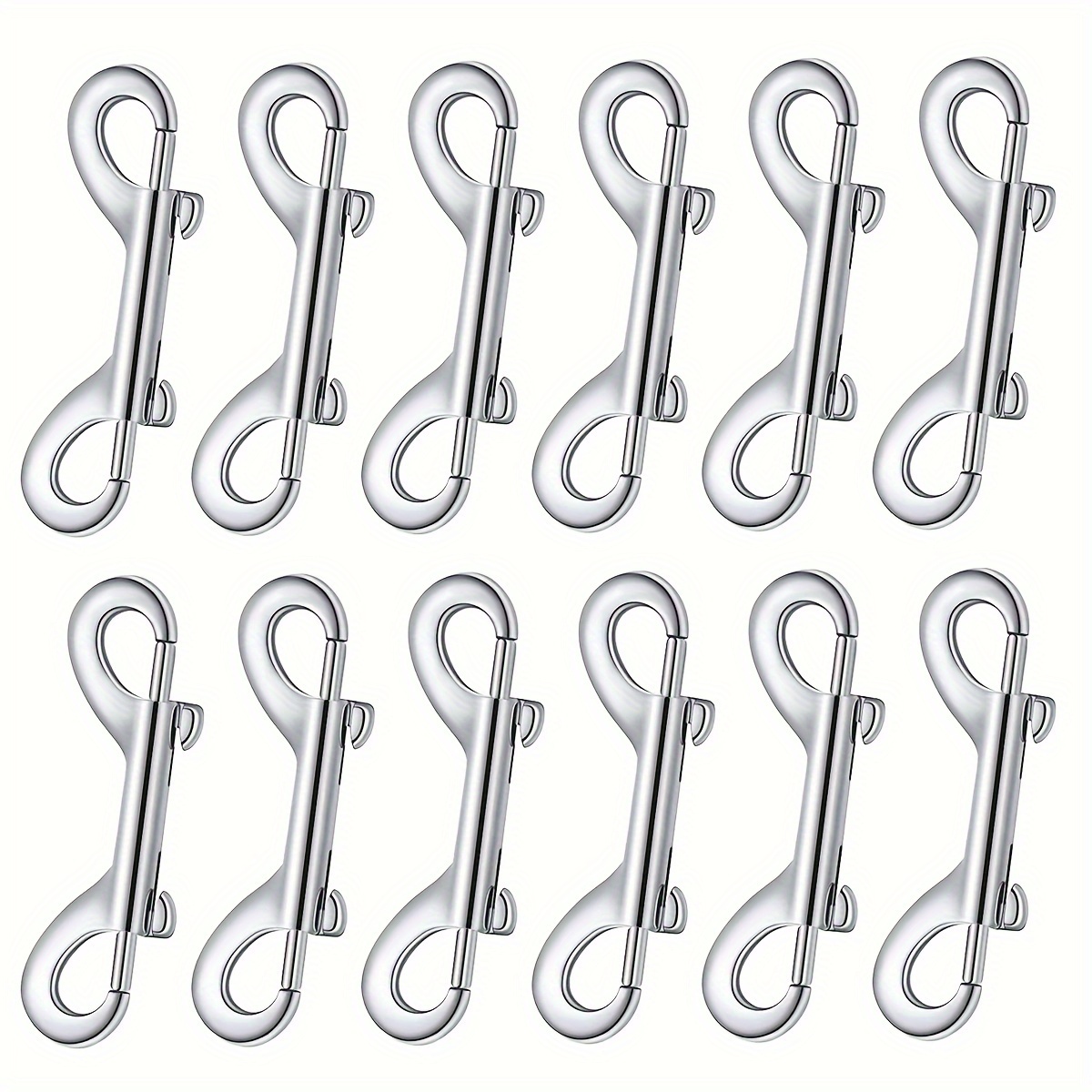 12 Pcs double ended snaps Stainless Steel Double End Hook Trigger