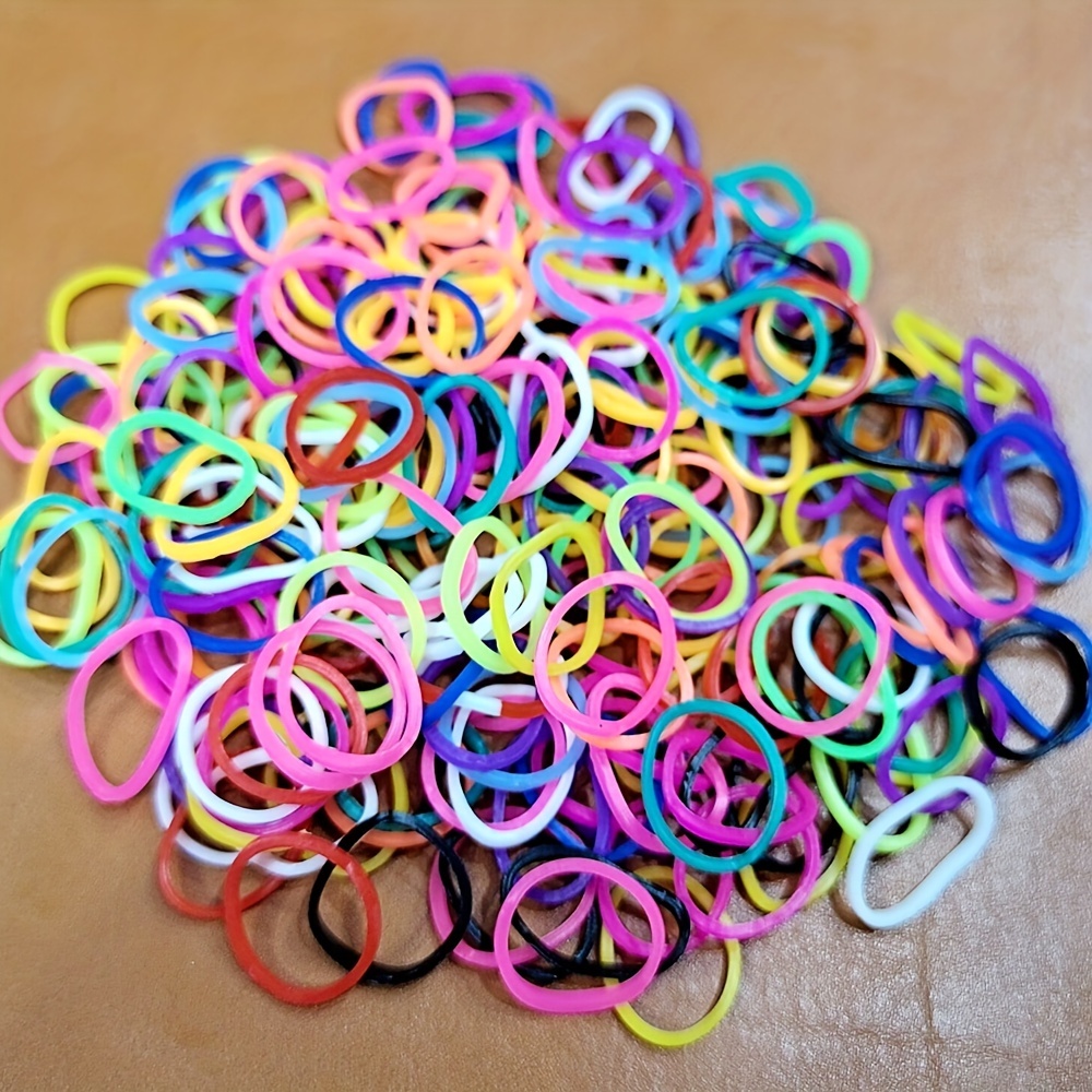 S Clips Connectors Rubber Band Plastic for DIY Bracelet Making Clear 400Pcs  