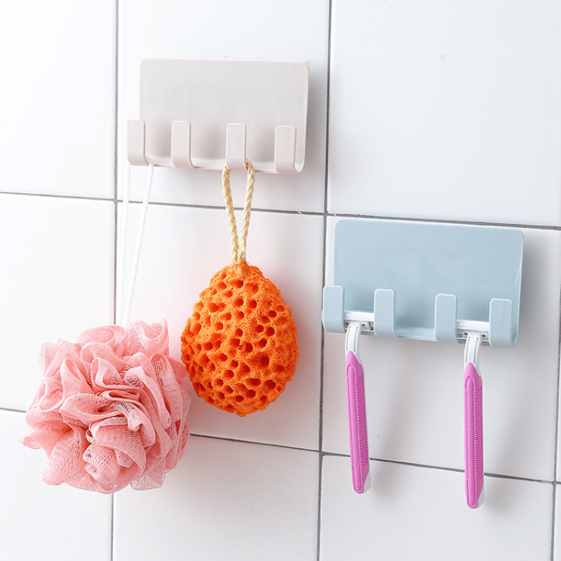 Toothbrush Holder Bathroom Creative Wall Mounted Multipurpose Storage Rack  Household Punch Free Toothpaste Razor Holder