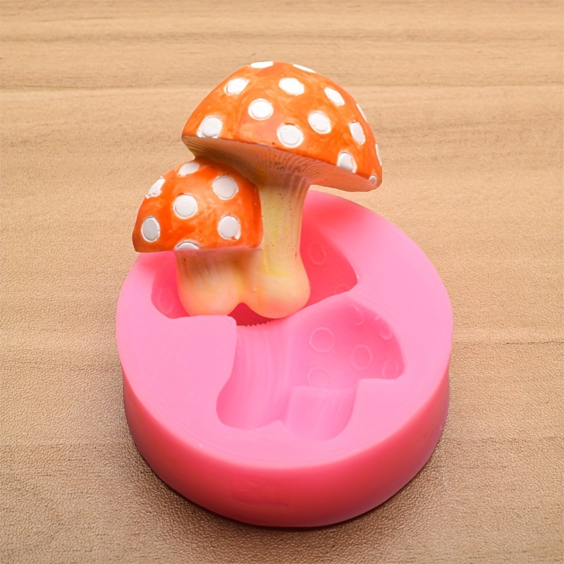Hadanceo Mushroom Silicone Mold Easy Demoulding Plaster Mushroom Silicone  Mold Decorative Useful for Party 