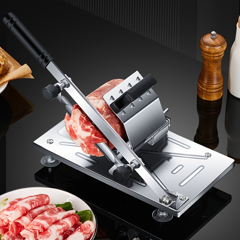 Manual Meat Slicer, Vegetable Household Mutton Roll Slicing Machine, Food  Slicer for BBQ, Cooking, Kitchen, Home, Hotpot Shabu Shabu 