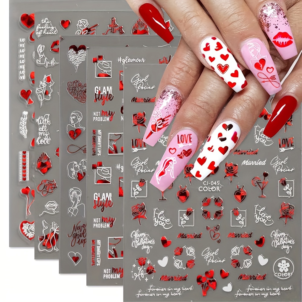 43 Heart Designs Nails for Valentines Day