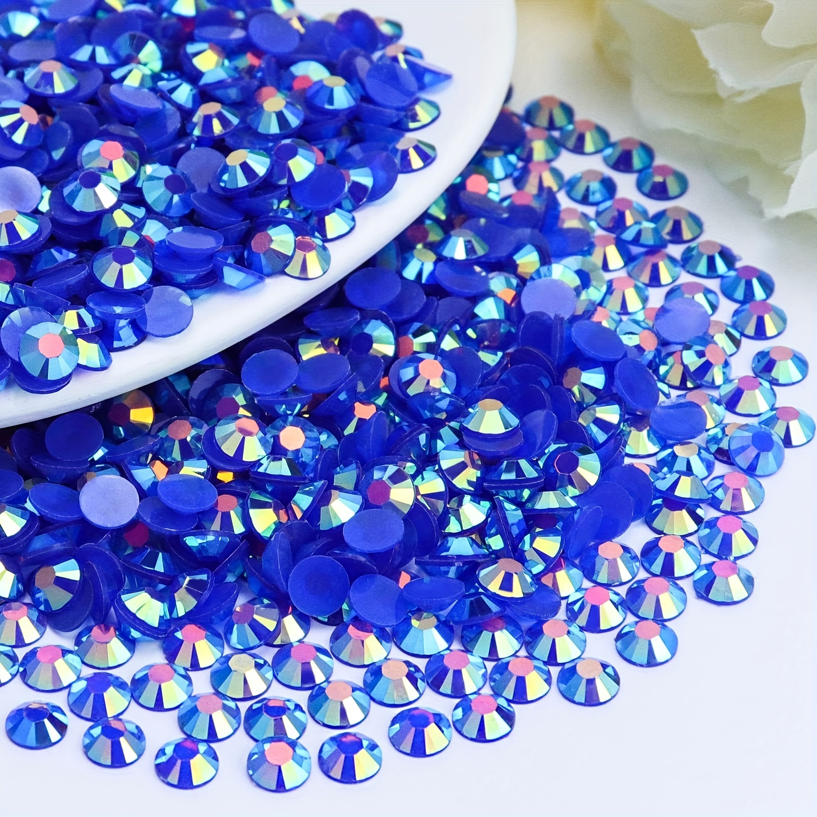 Tranquil Blue Ss6 ss20 Rhinestones Jewelry Blue Glass - Temu