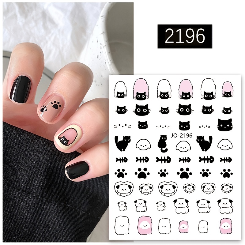 Template Nail Stamping Stickers Fun Prints Decals Nail Art