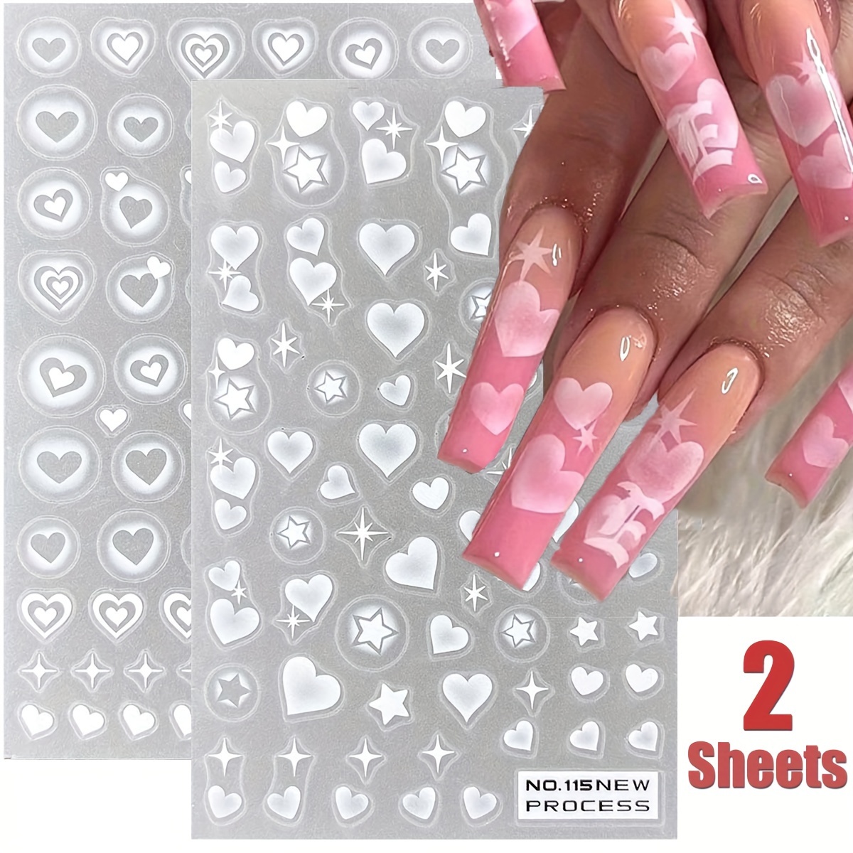 Makartt Nail Rhinestone Glue for Nails Bundle with Disposable Nail Mats,  50Pcs Pink Fordable Nail Paper Towels for Table Acrylic Nail Practice Sheet