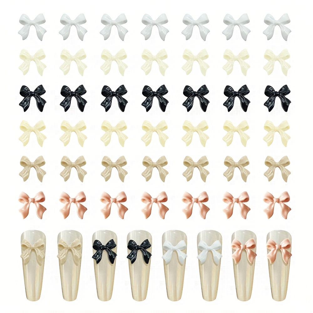 Brightening And Shattering Effect Bow Beads Charms Elegant - Temu