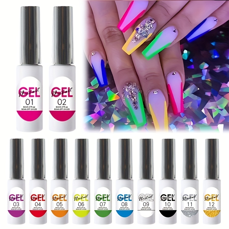 Gold Chrome Nail Art Pen Mirror Effect Nail Polish Pen Waterproof Marker  Graffiti Drawing Liner Metallic Gel Varnish