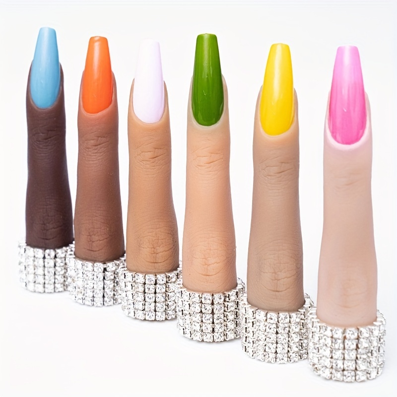 Flexible And Soft Silicone Prosthetic Manicure Tool For Nail Art