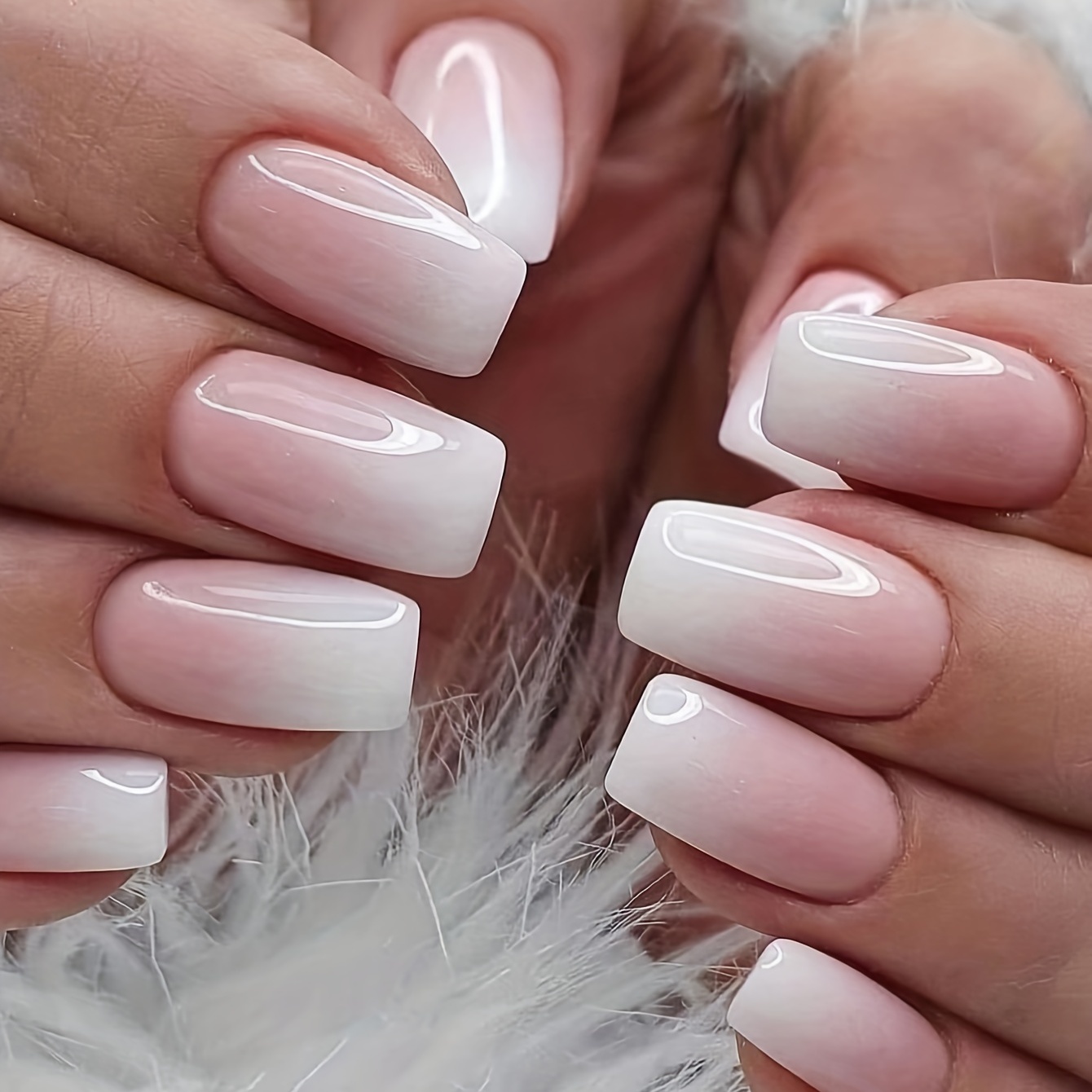 french ombre? baby boomer? needs a cuter name!! 🩷🩷🩷 #nails #nailart, chrome nails