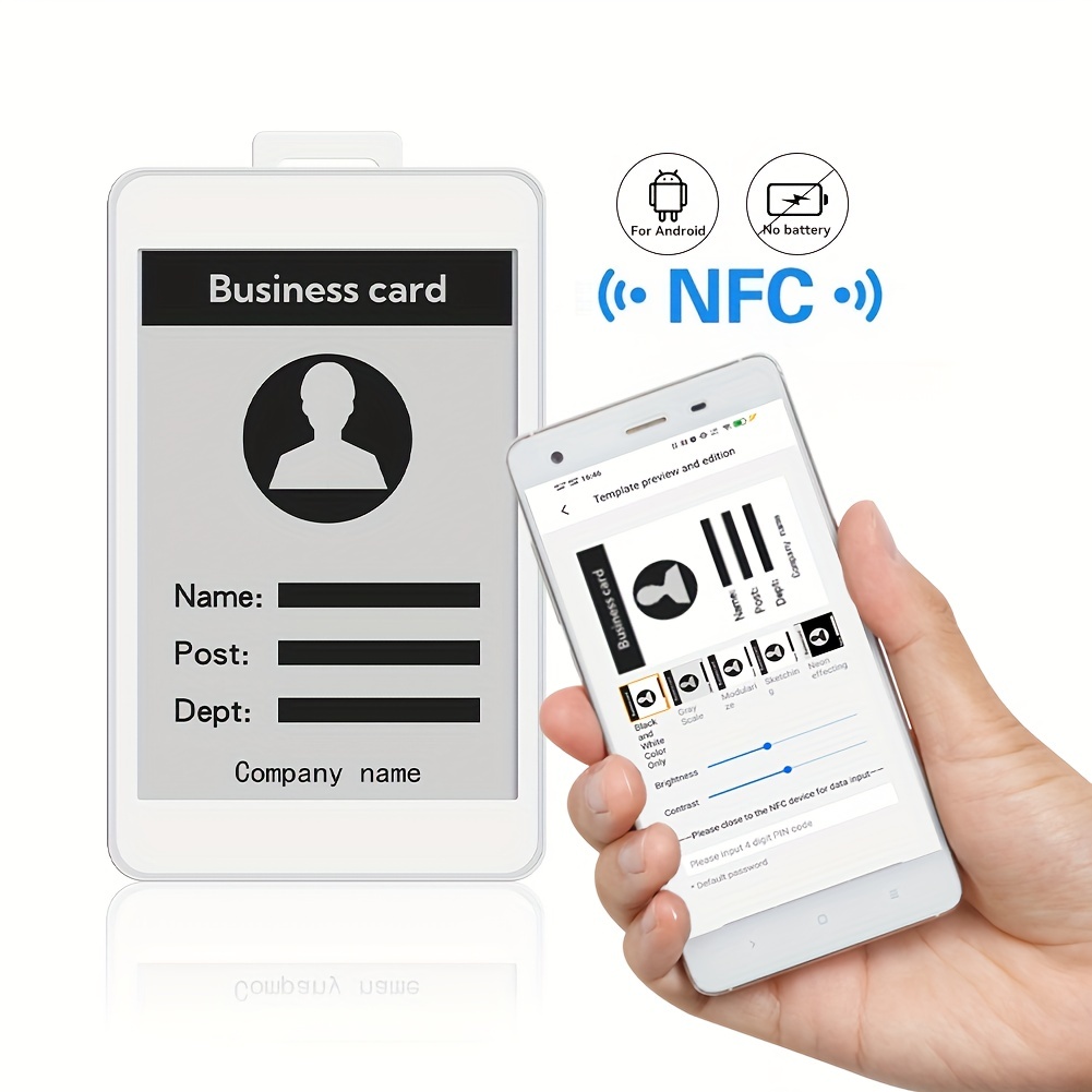 40Pcs NFC Cards NTAG215 NFC Tags Cards White NFC Tag,Blank Chip Cards,504  Byte Programmable NFC Business Card, Compatible with Android and  NFC-Enabled