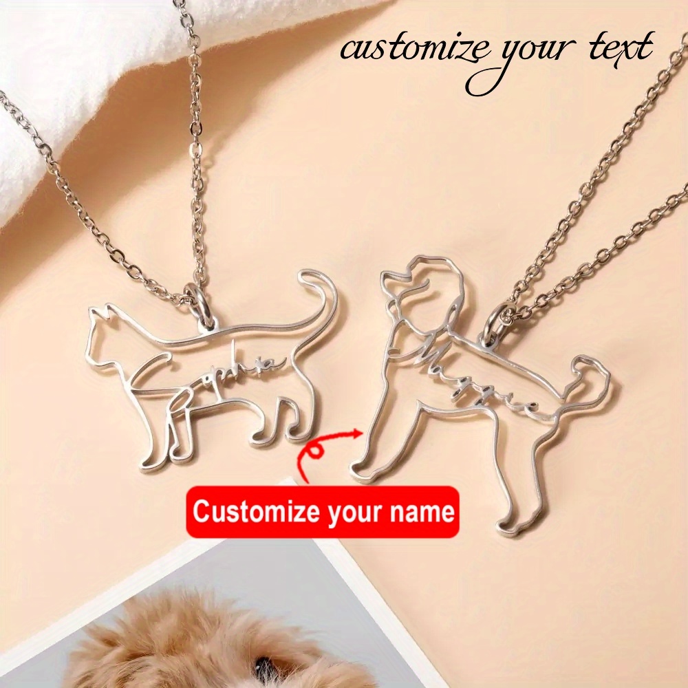 Custom pet necklace sale