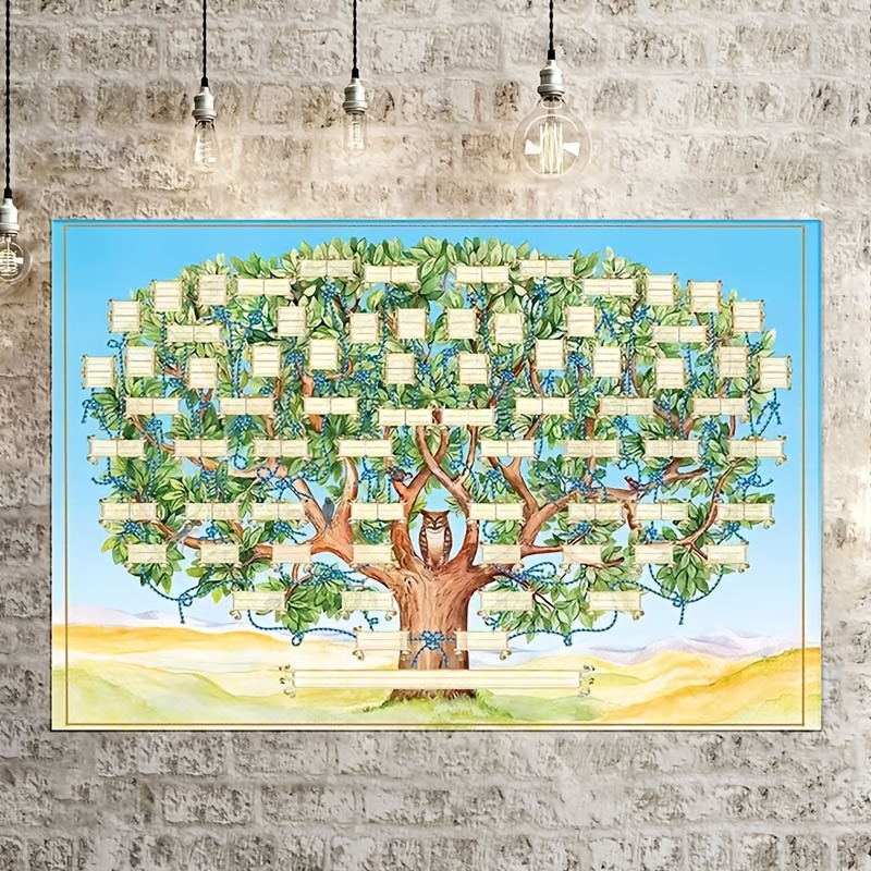 Family's Memory Cool Family Tree Life Tree With Numbers, Family