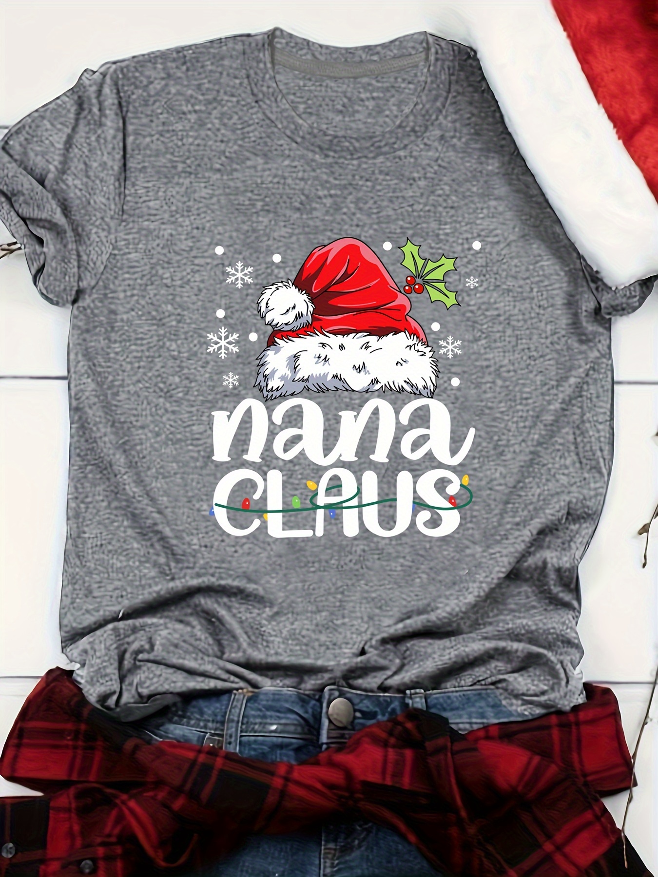 Comprar Camiseta larga con estampado 3d de Feliz Navidad, camiseta de manga  larga para mujer, camisetas gráficas a la moda, túnicas de renos, regalos,  ropa