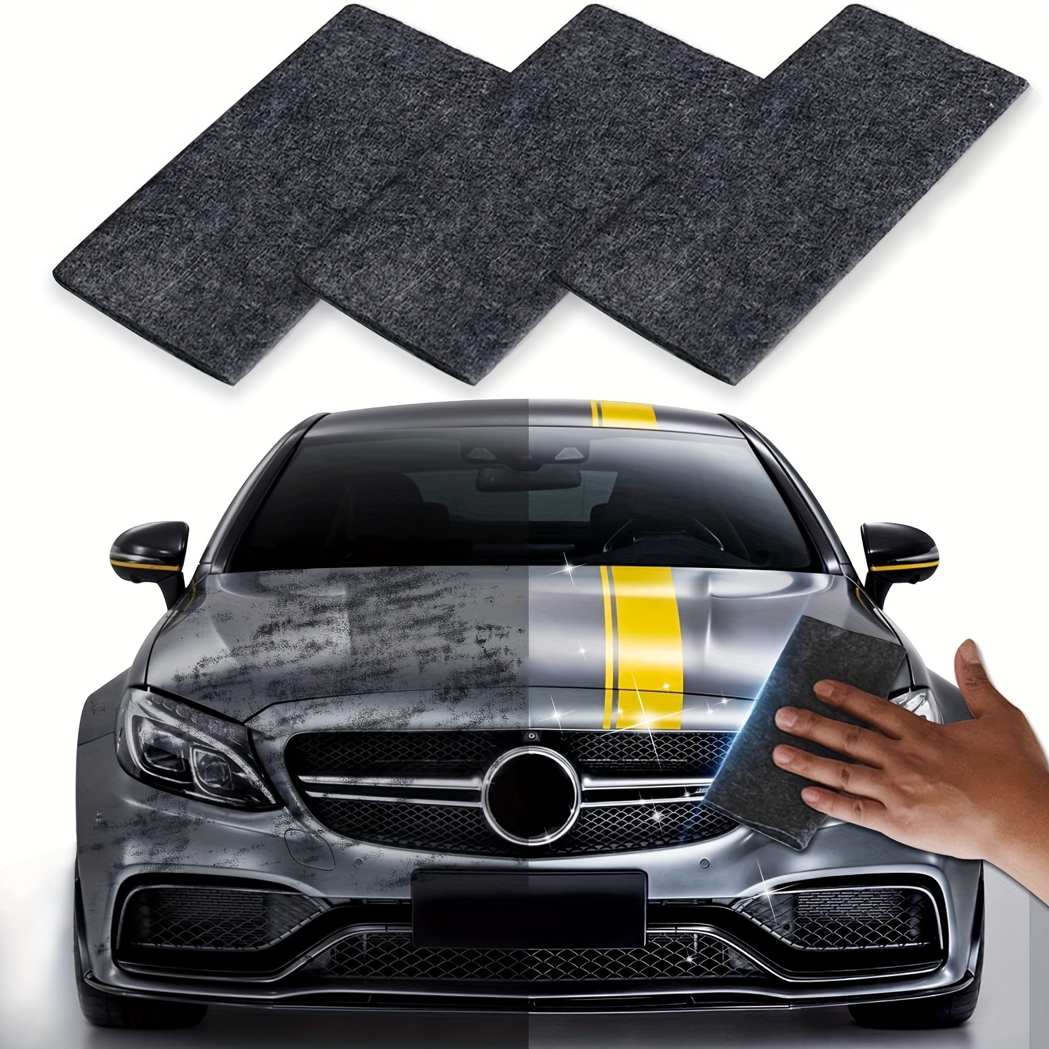 4 Stück Nano Sparkle Tuch, für Auto Kratzer Entfernen Reparatur, Nano Magic  Tuch Mehrzweck Car Scratch Remover für Reparatur von leichten  Kratzfarben,Lackpflege, Autoreinigung : : Auto & Motorrad