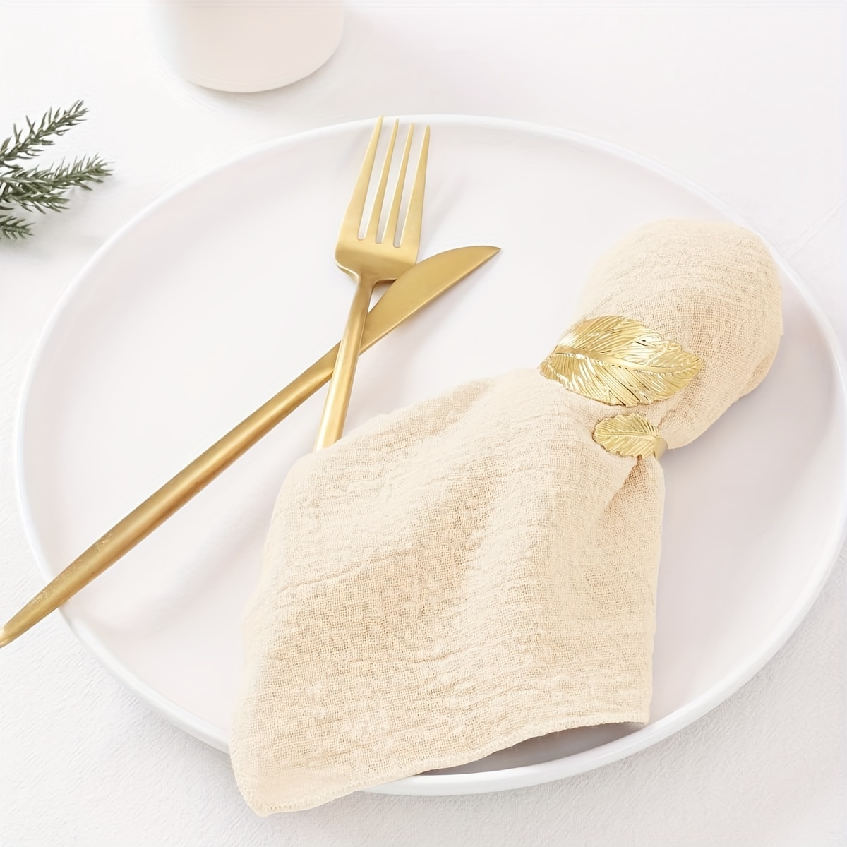  MFSMQJ 10 servilletas de tela para decoración de boda, 18.9 in,  para cocina, mesa, cena, suministros de restaurante, pañuelo de poliéster  (color: estilo cinco) : Hogar y Cocina