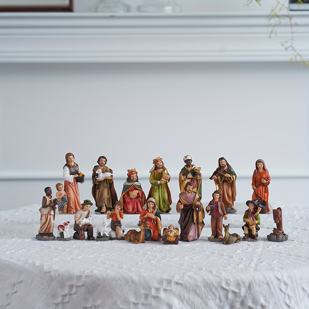 1pc Vintage Christmas Nativity In Manger Cubiertas Buzón - Temu