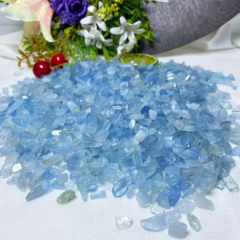 1pc, Natural Ocean Blue Aquamarine Crystal Stone Necklace Pendant Jewelry  Love Healing Crystal Gemstone Gift, Bag Pendants, Bag Charms, Car Pendants