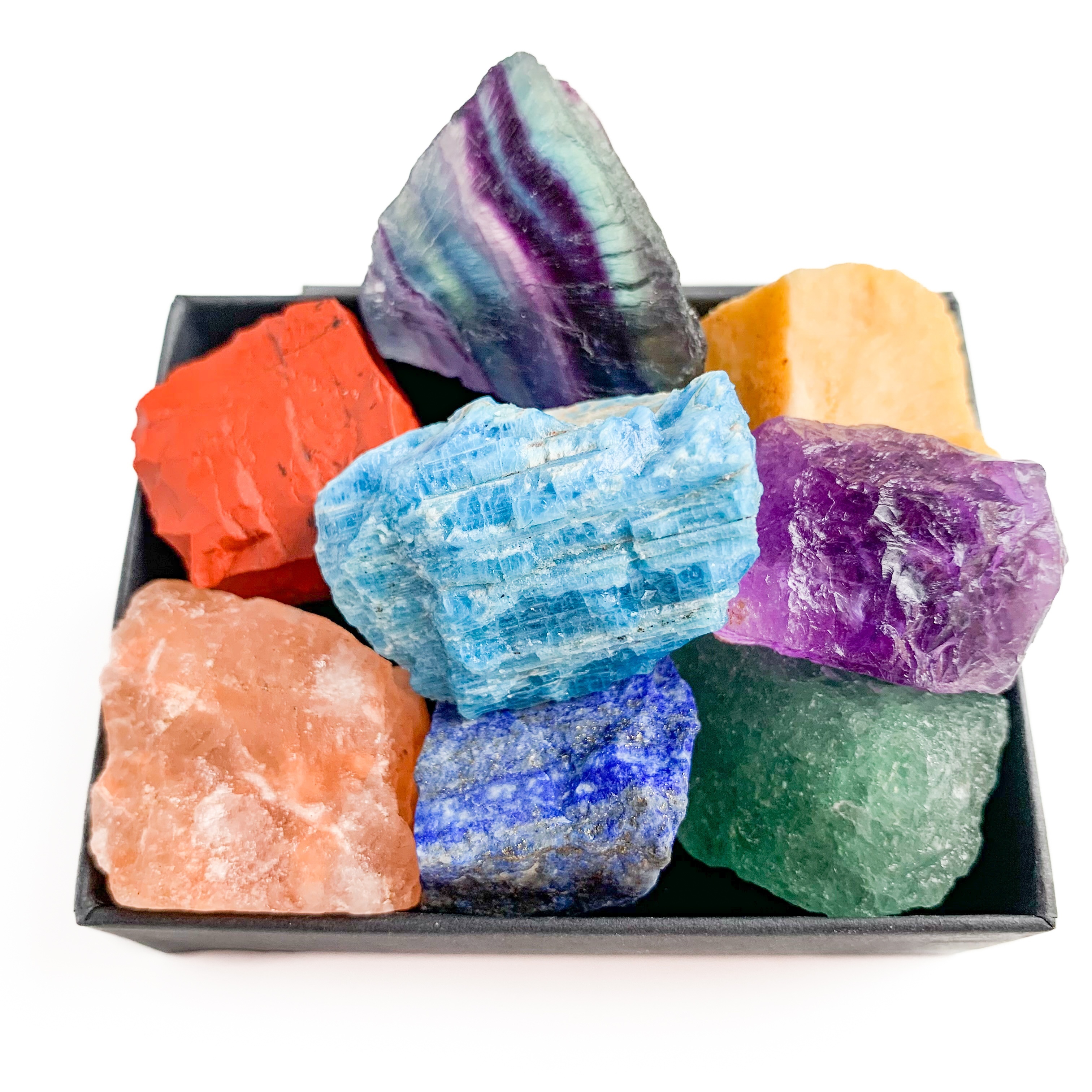 10pzas Piedras Preciosas Minerales Ásperos Chakra Caja - Temu Chile