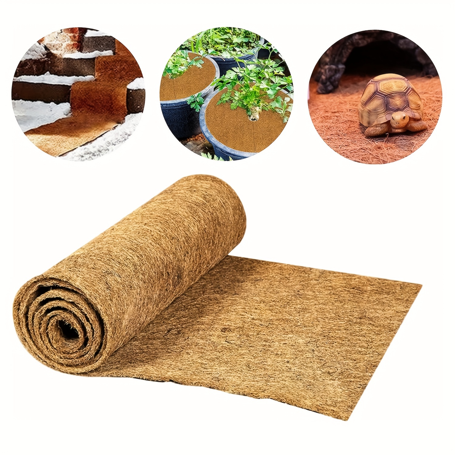 Coco Coir Mulch Ring Mat Coir Mulch Discs Coconut Fiber Tree - Temu