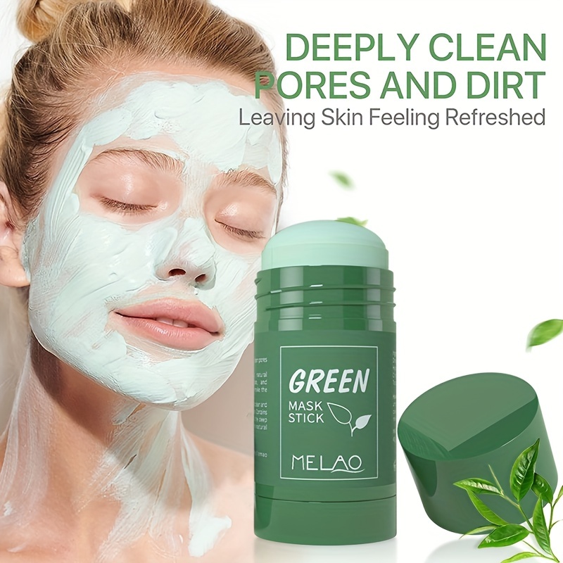 Green Tea Solid Mask Deep Cleanse Green Tea Mask Green Mask - Temu