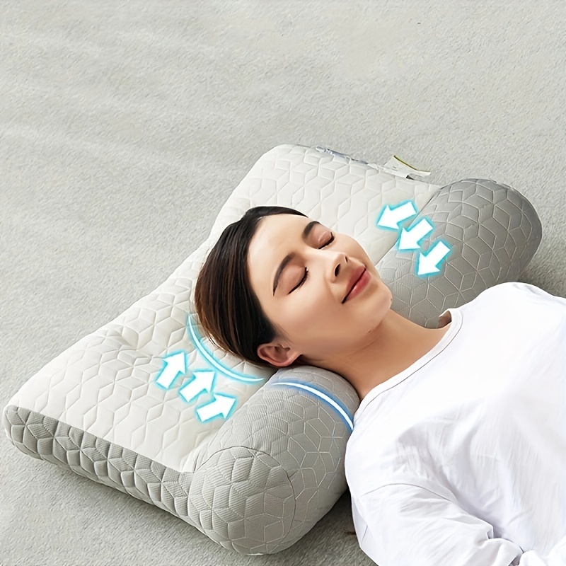 Elviros Knee Pillow for Side Sleepers, Orthopedic Memory Foam Wedge Contour Leg  Pillow, Multi Position Use for Pregnancy, Sciatica Reli
