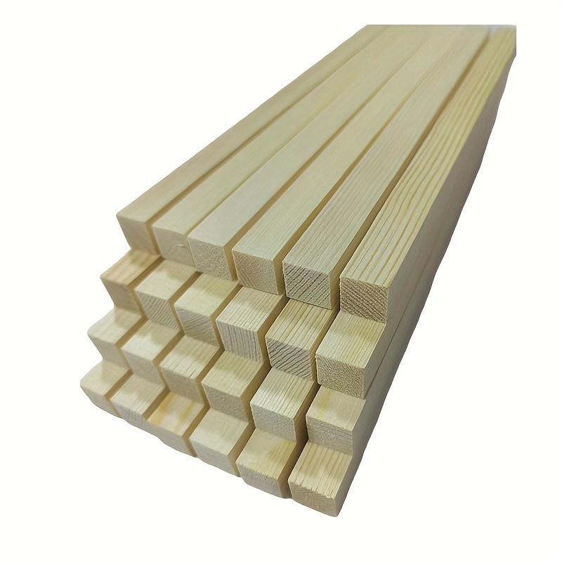 Recortes de madera para manualidades, cuadrados de madera (3.0 x 3.0 i
