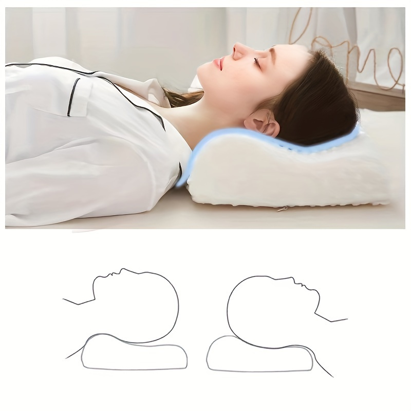 Almohada Cervical ortopédica para el cuello, cojín de masaje de SPA de  fibra de soja para el hogar, ayuda a dormir y protege el cuello