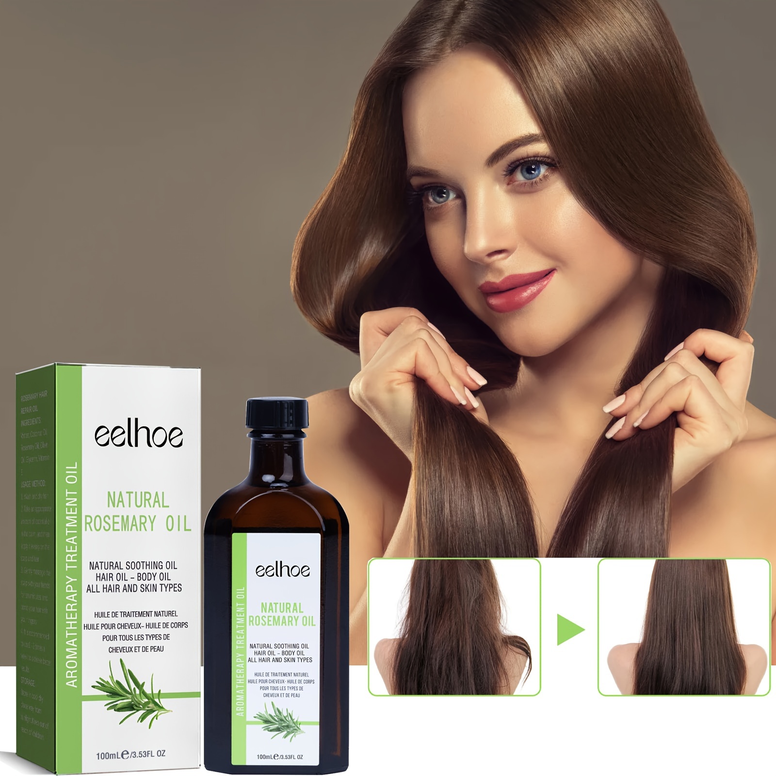 EELHOE 30ml Rosemary Hair Growth Essential Oil Hair Kuwait