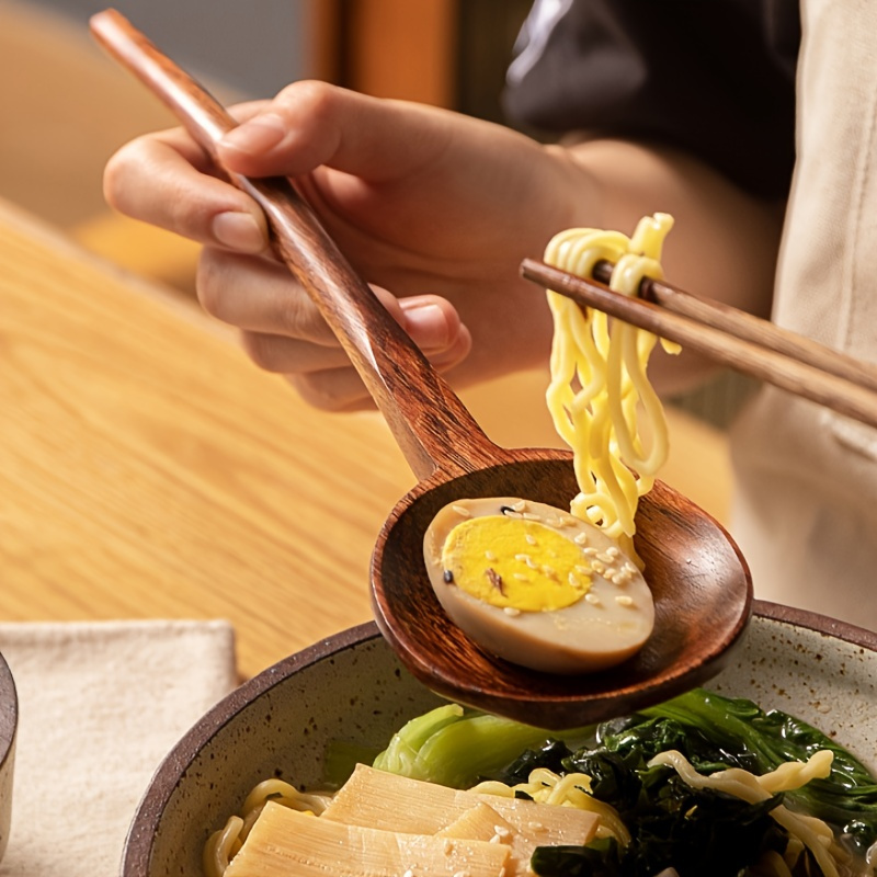 Unbreakable Japanese Ramen Bowl With Spoon Set Large - Temu