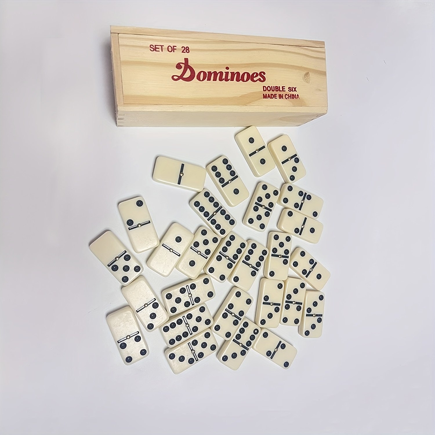 Domino Dominoes Blocks Game Setkids Block Wooden Building  Stackingentertainment Adults Toys Bulk Tiles Wood Dominos Tile 