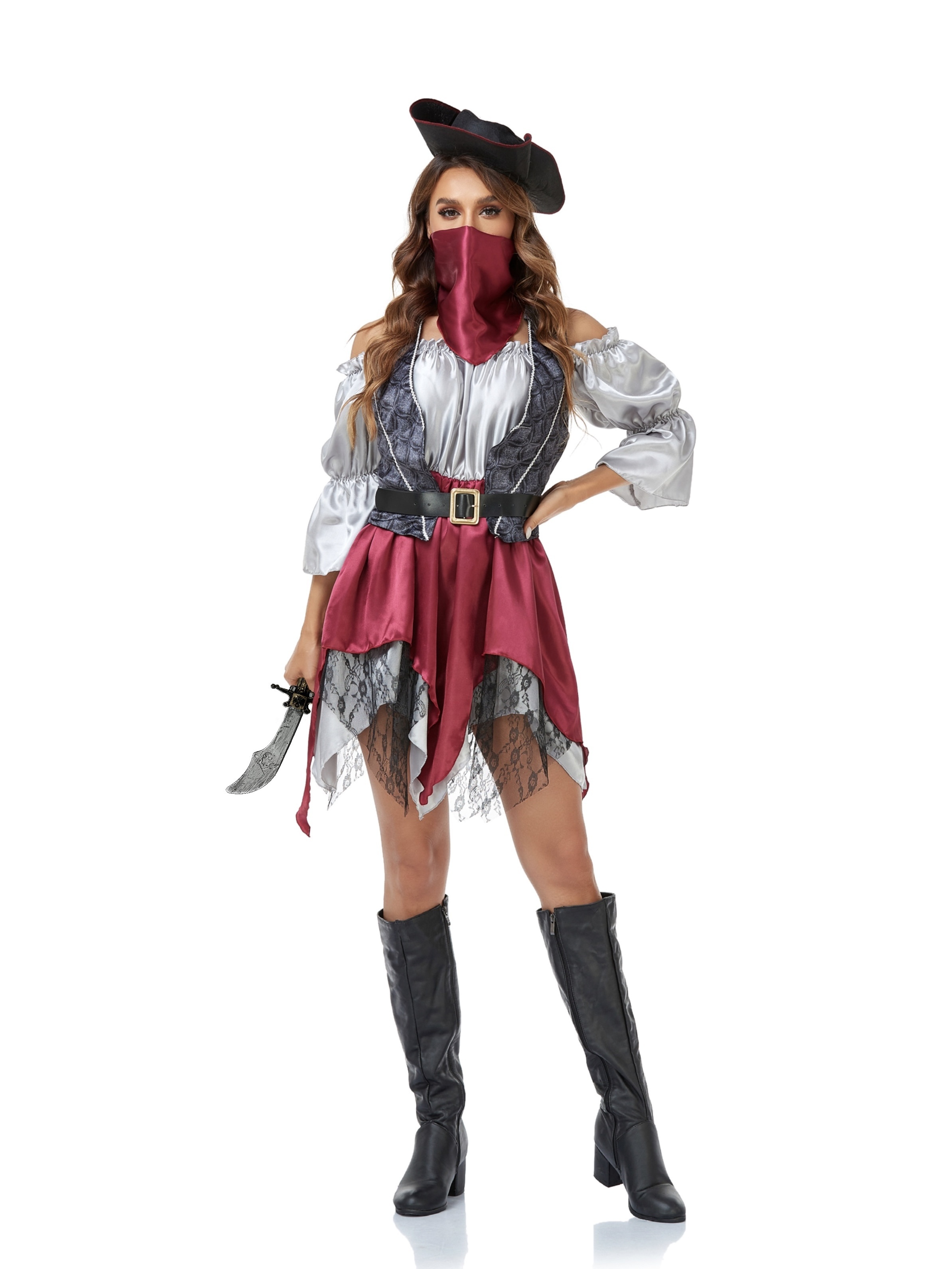 Disfraz de Pirata a Rayas para Hombre Adulto - Ideal para Carnaval y  Fiestas Temáticas
