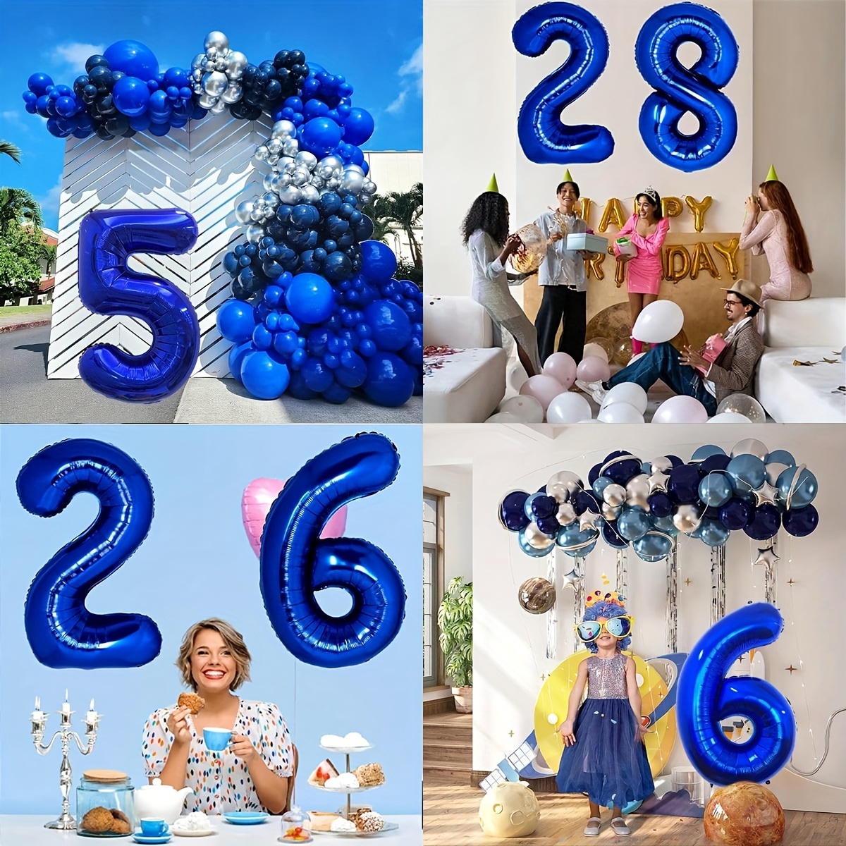 Blu Palloncino Numero 3 Ragazzo, 3 Compleanno Decorazioni, Foil Palloncini  Numeri 3 Blu, Decorazione Festa di Compleanno per Bambini Blu, 3 Anno  Anniversario Decorazioni Festa Compleanno Ragazzo : : Casa e cucina