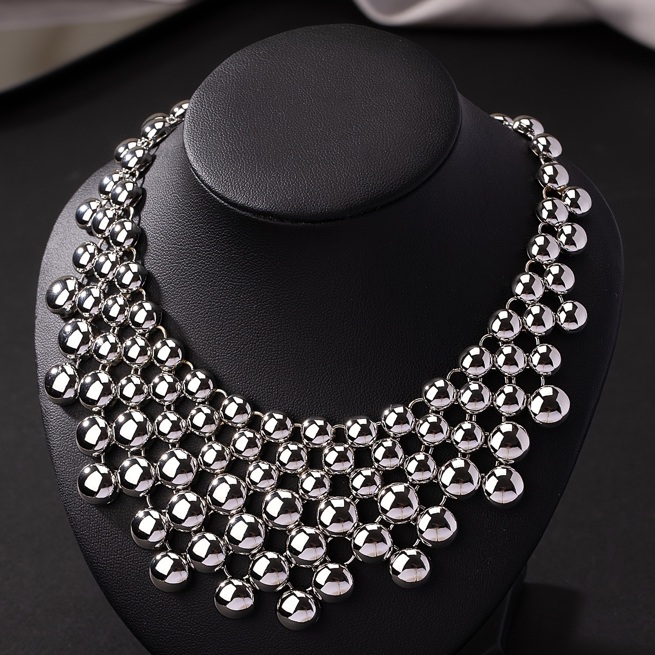 Silver Necklace - Temu
