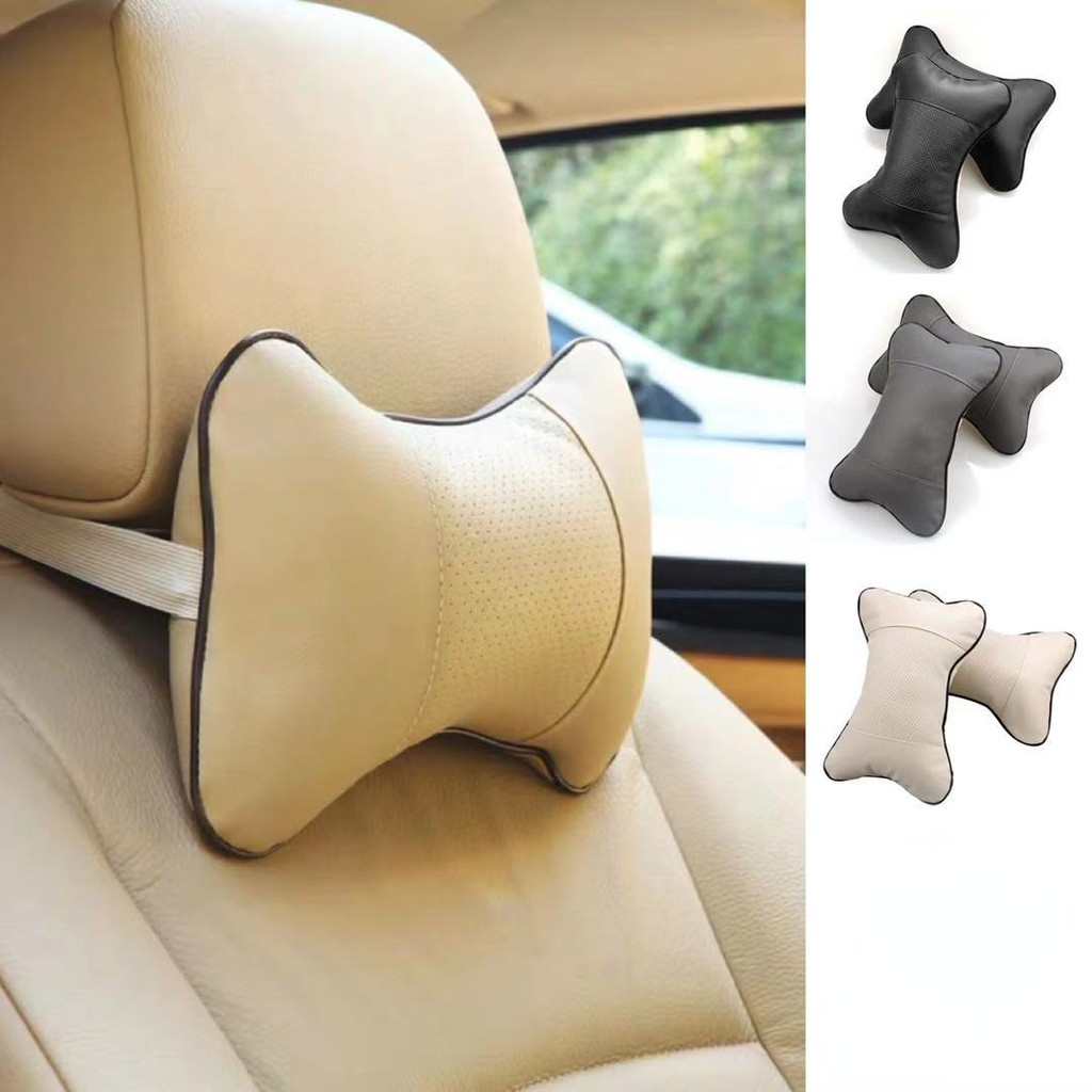 Almohada de cuello de coche de alta calidad no deformable para Universal  Auto Soporte lumbar Cojín Asiento Viaje Relax Head Accesorios de cintura