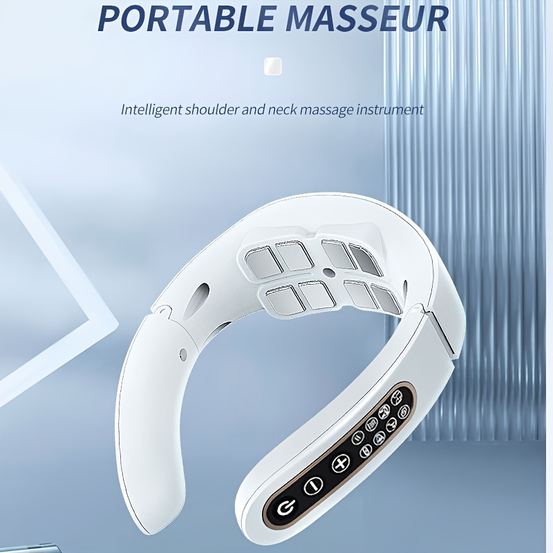 EMS Lymphatic Relief Neck Massage, EMS Neck Acupoints Lymphvity Massager  Device, 5 Modes and 15 Levels of Intensity EMS Neck Acupoints Lymphvity  Massage Device 