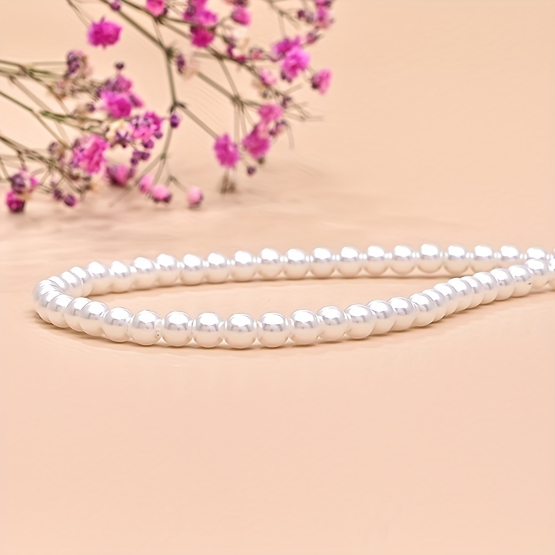 Collana di perle da donna: collana di perle da sposa con 75 perle