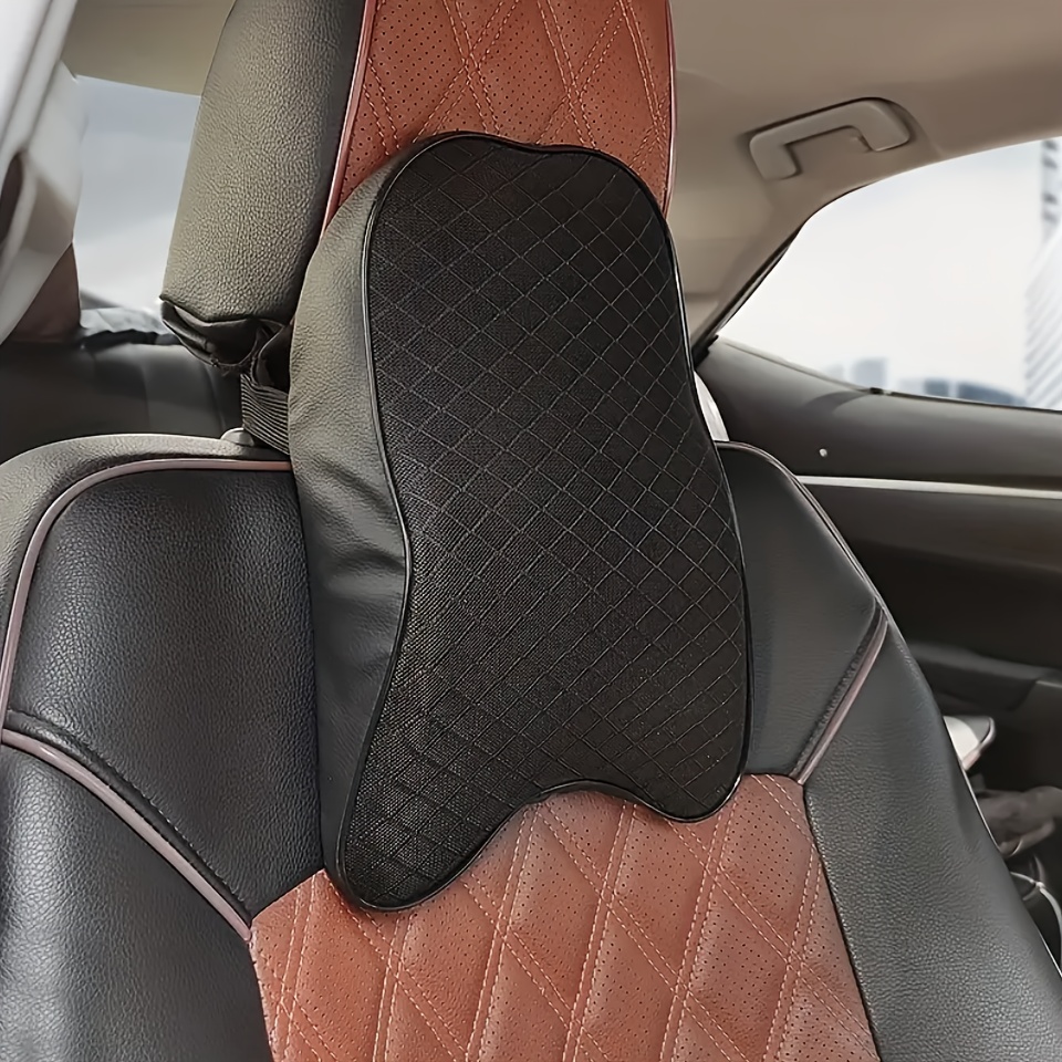 Thickened Foam Car Neck Pillow, Custom For Cars, Soft Leather Headrest