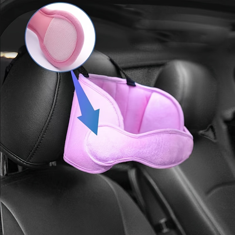2pcs Ladies Kuromi Car Neck Pillow Headrest Soft Seat Belt Cover Shoulder  Pad