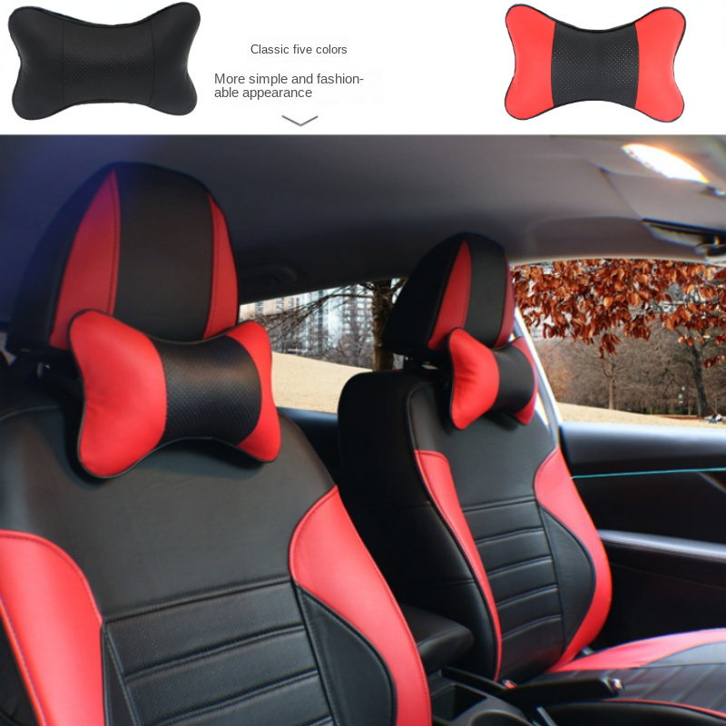 1 PC Neck Rest for Car Neck Pillow for Driver High Grade Leather Bow Shape  Auto Seat Headrest Cushion Driving Relax Necksupport - AliExpress