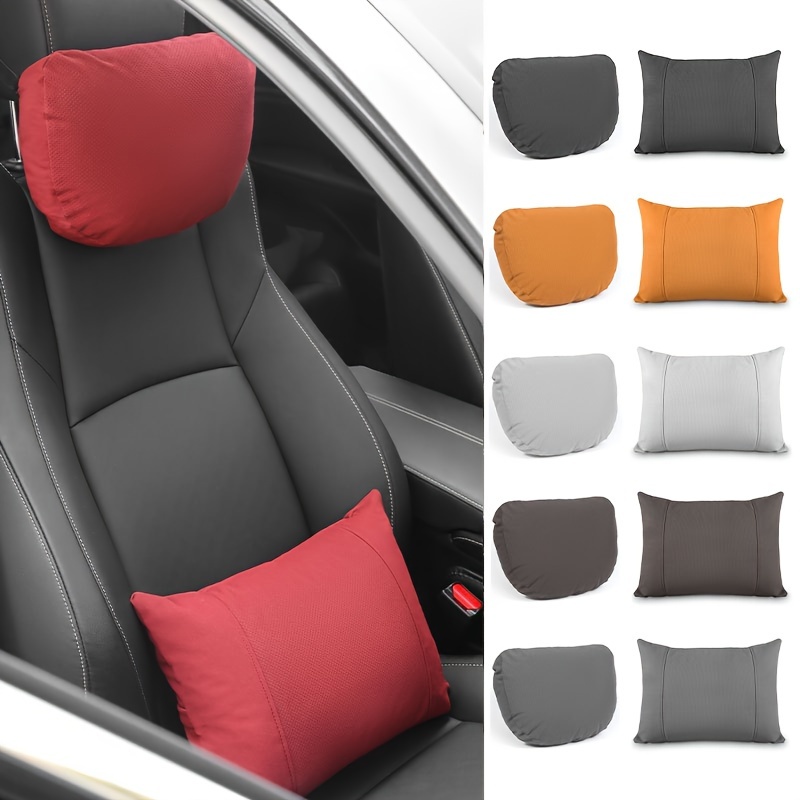 Almohadas Universales Cuello Coche Cuero Pu En Ambos Lados - Temu Mexico