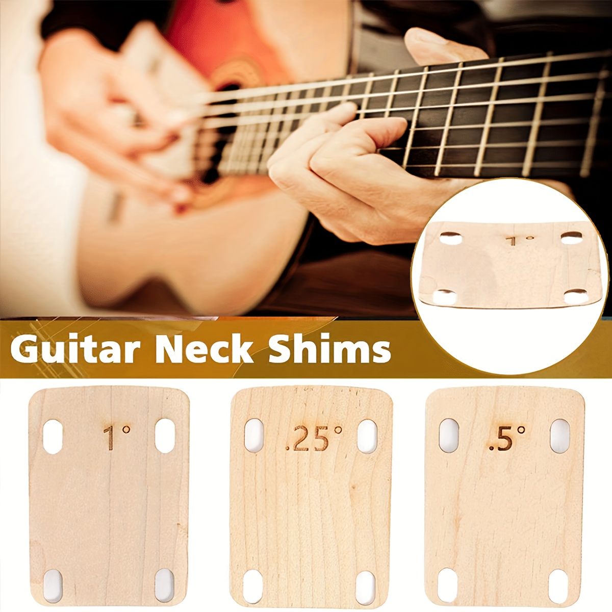 Stainless Steel Guitar Under String Radius Gauge Essential - Temu