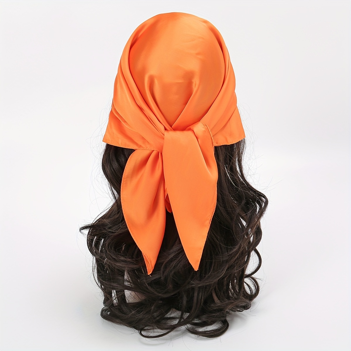 Letter Silk Scarf Fashion Printed Neckerchief Hair Tie Band Ribbon Scarf  Hair Accessories For Women Girls - Temu