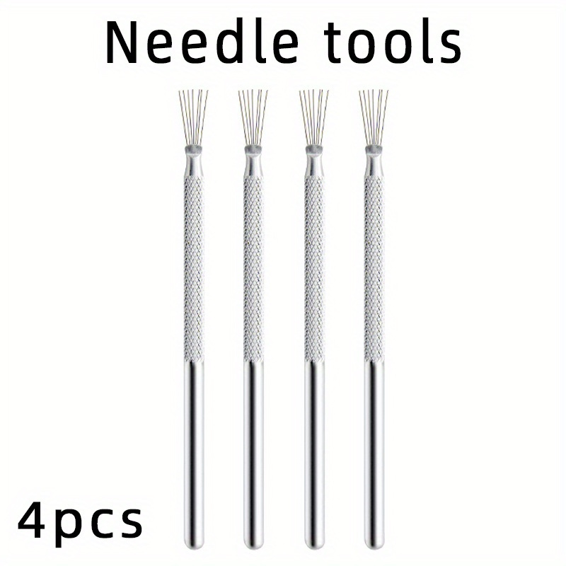 4 Pack Clay Ceramic Needle Tools Pottery Craft Tools Sculpture Feather Wire  Texture and Needle Detail Tools for Pottery Modeling, Carving, Detail