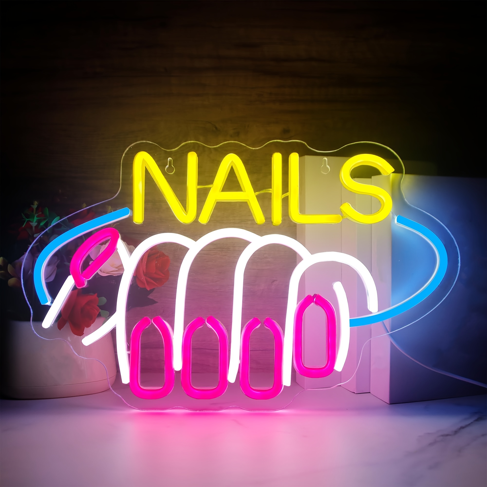 Yay it's lash day Neon Sign Led Lights Lash Room Decor Wall Art