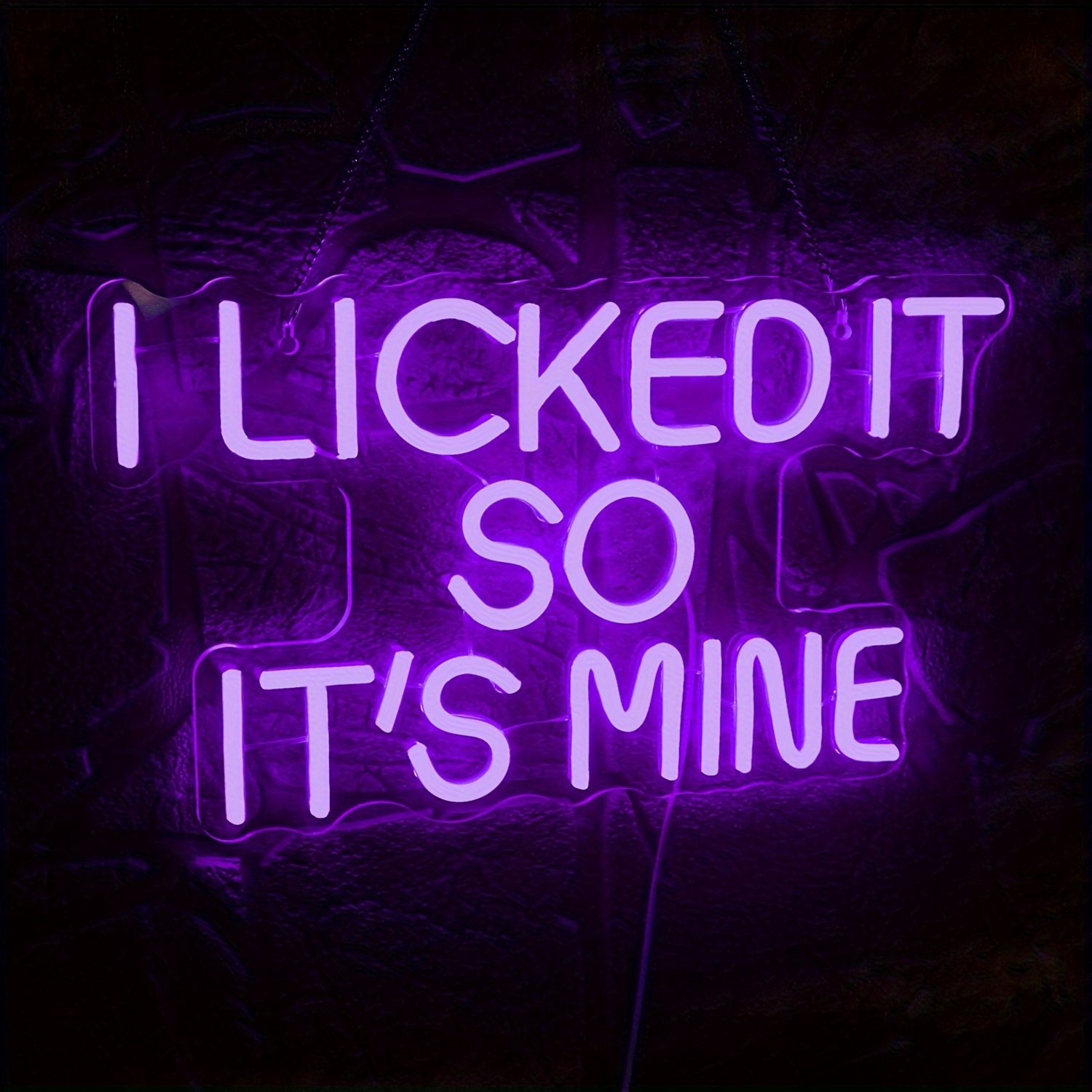 Custom Made Neon Signs, I Licked it So it's Mine Neon Sign, LED