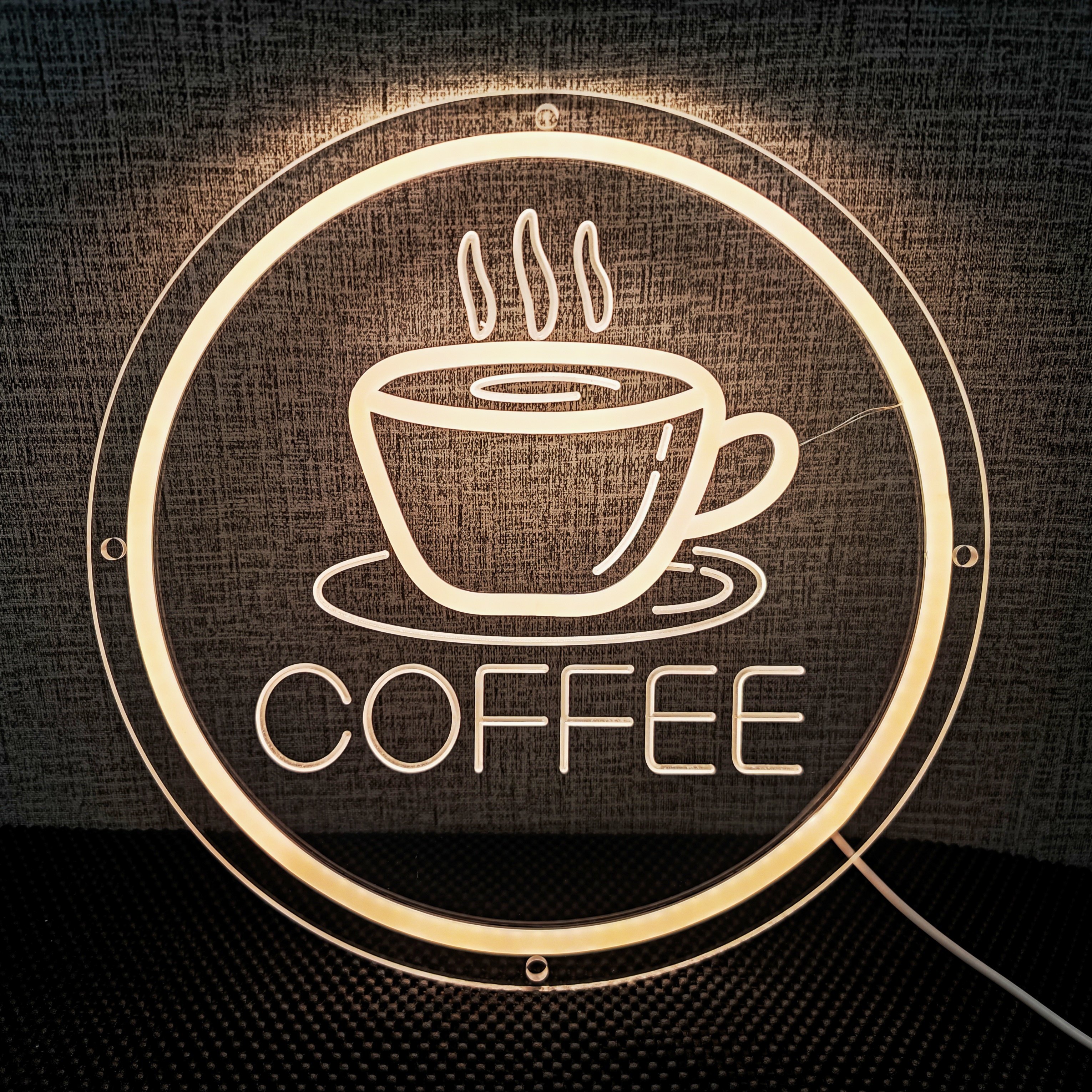 1pc Lampada Neon Led Backboard Decorazione Interna Caffè - Temu Italy