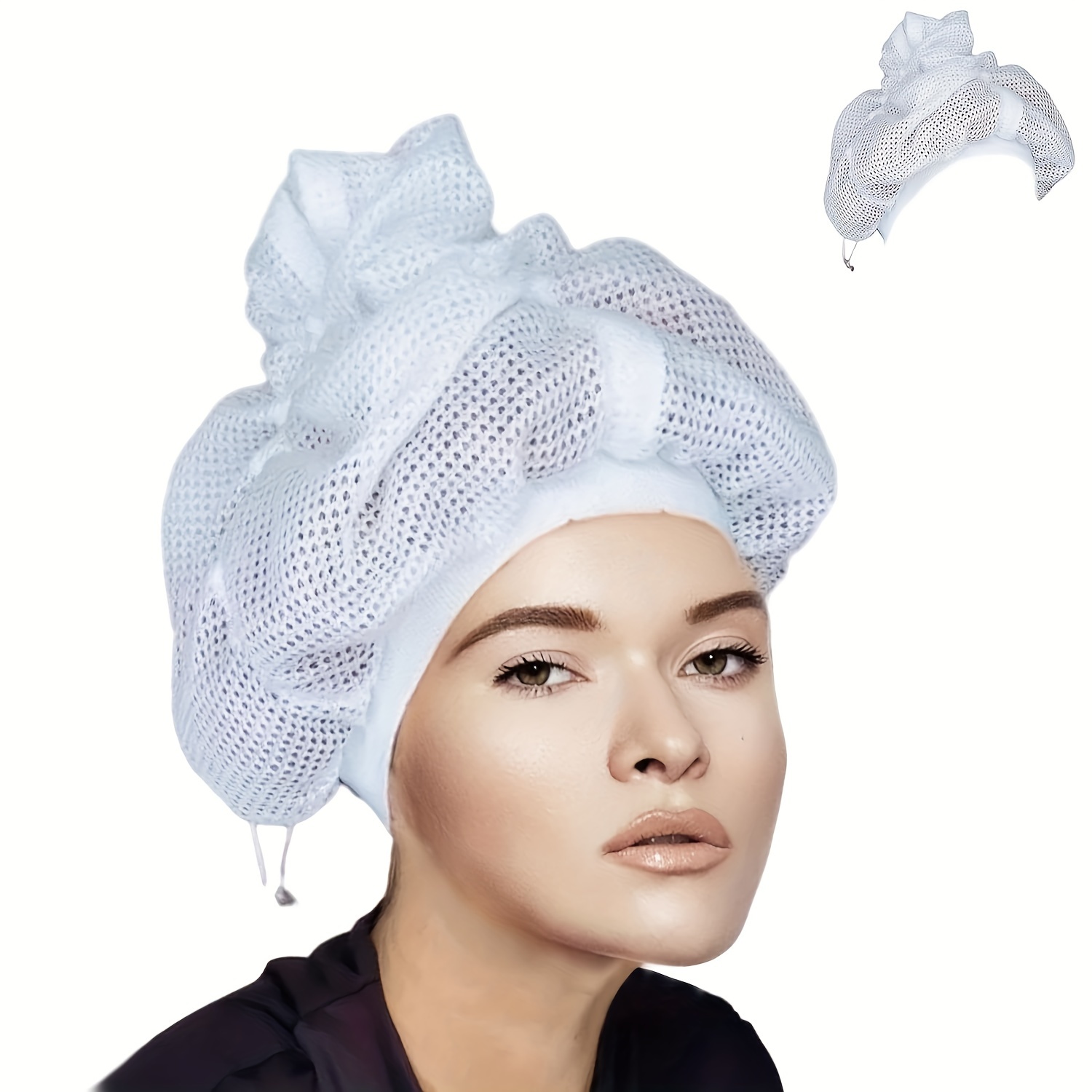  Net Plopping Cap For Drying Curly Hair, Hair Net For Drying, Soulta  Net Plopping Cap, Net Plopping Bonnet With Adjustable Strap, Net Plopping  Satin Diffuser Cap (5 PCS) : Beauty