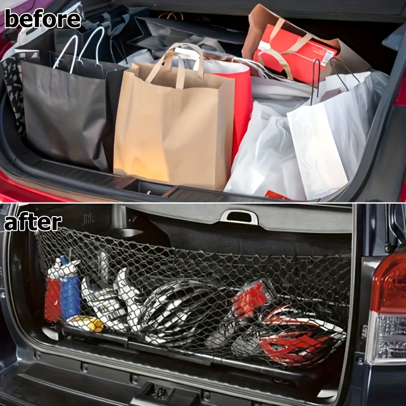 Red de carga para caja de camioneta – Organizador de maletero de coche de  malla premium – Red de carga para camión – Red de malla resistente con
