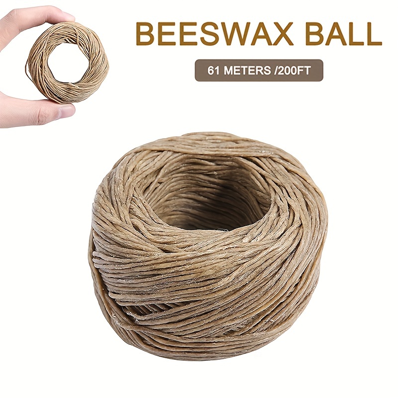 61m Premium Hempwick Candle Wick Lighter 2mm Handmade Natural with Beeswax  Coating Organic Candle Making Craft Rope
